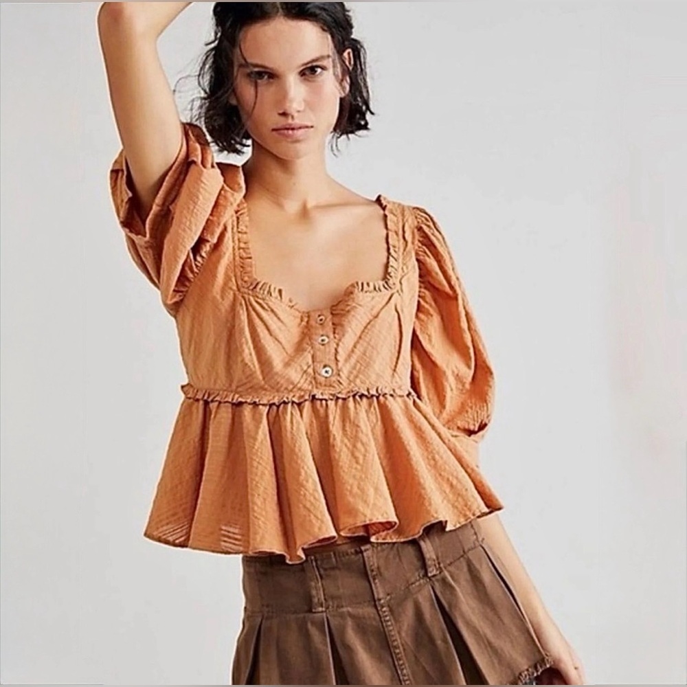NWT FREE PEOPLE Leave it to Me Top Sz L
